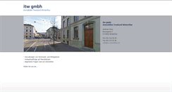 Desktop Screenshot of itw-immobilien.ch